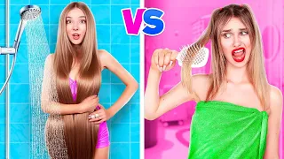 Cabelo Comprido vs Cabelo Curto | Problemas De Meninas Com Cabelo Curto vs Cabelo Muito Longo