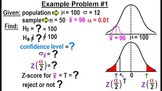 Statistics: Ch 9 Hypothesis Testing (30 of 35) Example Problem #1