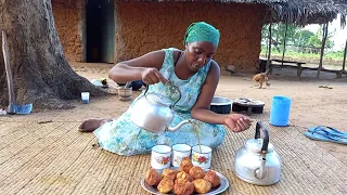 African Village Life//Cooking Traditional African Village Snack for Breakfast