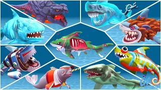 ALL SPECIAL SHARKS vs Zombie Sharks! Hungry Shark Evolution