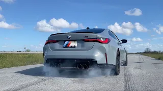BMW G82 M4 COMPETITION BURNOUT!!! | When the M4 needs new tires...