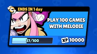 I played 100 games with Melodie in 1 day