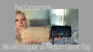 Chanel Mini Rectangular | Chanel Medium Classic Flap | Chanel Bag Comparison