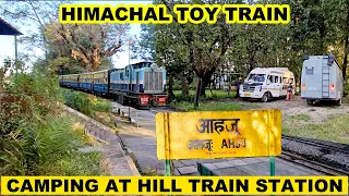 EP 340 | VAN LIFE STAY AT TOY TRAIN RAILWAY STATION AHJU IN HIMACHAL | NARROW GAUGE RAILWAY IN INDIA