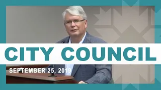 City Council Meeting – September 25, 2019