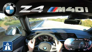 BMW Z4 M40i G29 340HP TOP SPEED POV DRIVE ON GERMAN AUTOBAHN