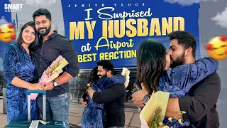 I Surprised My Husband at the Airport😍*BEST REACTION*|Almost Missed it?|Darshan is Back✨|DIML|