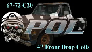 72 Chevy C20 Drop Coils. 4" Drop springs #lowrider #drop coils #trending #performanceonline