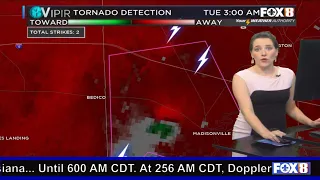 5/18/2021 WVUE New Orleans - 3am Louisiana Tornado Coverage