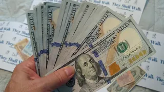 Visualize $4000 Coming Into Your Life with $40 in Hand Counting out the Benjamins Exercise