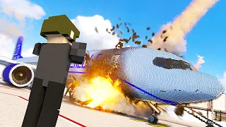 Plane Gets Destroyed by ASTEROID - Teardown Mods Gameplay