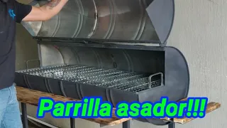 Como hacer un asador de tambo o barriles