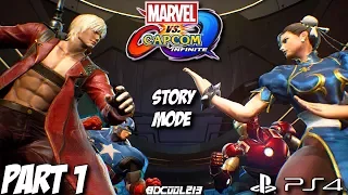 Marvel vs Capcom Infinite Story Mode Gameplay Walkthrough Part 1 - Rescue Mission - PS4 Lets Play