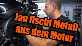 Schalten bei Yamaha R1 RN12 kaum noch möglich! | Jan FISCHT METALL aus dem Motor!