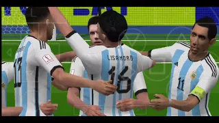 Penales | Argentina (4) - (2) Francia Recreación en el PES 2023 PPSSPP