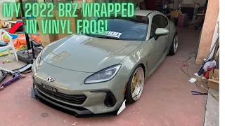 Wrapped my 2022 BRZ in vinyl frog (part 2)