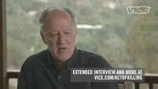 Werner Herzog on THE ACT OF KILLING [Clip] In Theaters Beginning July 19