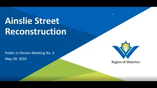 Ainslie Street Reconstruction