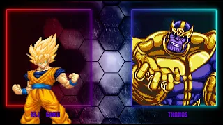 Mugen SSJ Goku vs Thanos