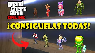 UBICACION DE LAS 100 FIGURAS DE ACCION EN GTA ONLINE | CONSIGUE DINERO + TRAJE ESPECIAL