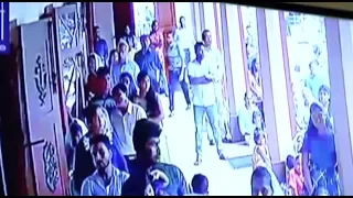 Suspected suicide bomber in Sri Lanka caught on camera