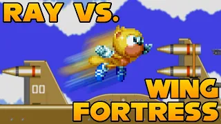 Ray vs. Wing Fortress Zone! - Mighty & Ray in Sonic 2 (ROM hack) - Preview 3