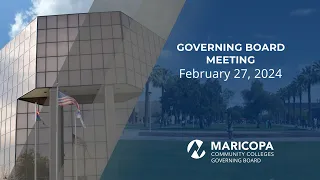 Governing Board Meeting - February 27, 2024