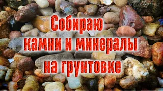 Собираю камни и минералы после дождя на грунтовке