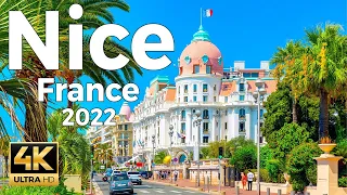 Nice 2022, France Walking Tour (4k Ultra HD 60fps) – With Captions