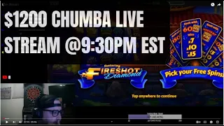 Chumba Dropped *MASSIVE* $1200 Live Stream!!