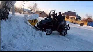 Работа передней навески с ковшом.