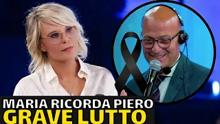 lutto ad Amici | il messaggio di Maria de Filippi | r.i.p. Piero Sonaglia