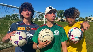 IS DANNY LUX BETTER THAN SANTEA??! (SOCCER CHALLENGES)