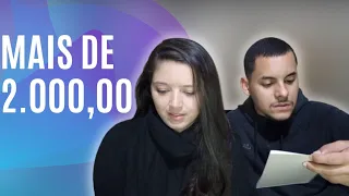 GASTOS MENSAIS DE UM CASAL - Nossas despesas.