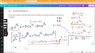 Ecuaciones Diferenciales - Ecuación de Bernoulli