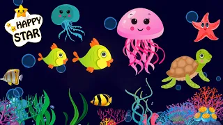Under the sea Dancing -  Ocean Adventure with Colorful Sea Creatures - Baby Sensory