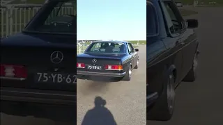 CRAZY OM606 Turbo Diesel Swapped Mercedes-Benz W123 #shorts #car #mercedes