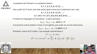 Fórmula Geral de um termo qualquer da sequência  de Fibonacci - MA12 - profmat