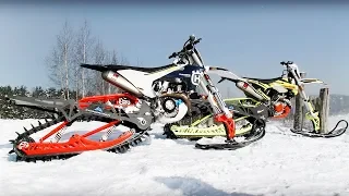 Snowrider – tracks kit for a motorbike! Turn your bike into a winter beast!