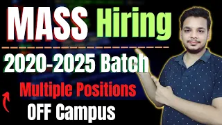 Biggest OFF Campus Drive For 2023 Batch | Latest Hiring 2023-2024 Batch | Fresher | 2021-2025 Batch