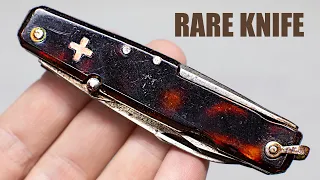 Restoring Rare Old Swiss Army Knife. Pocket Knife Restoration