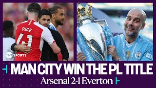 FULL-TIME SCENES: Heartbreak for Arsenal as Man City win the Premier League title 💔