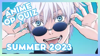 Anime Openings Quiz - 30 Openings [Summer 2023]