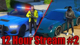 Best Cop and Best Criminal For 12 Hours in GTA 5 RP