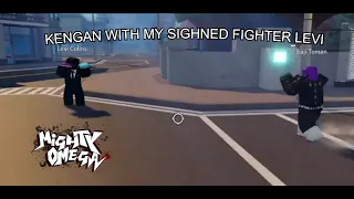 KENGAN WITH MY SIGHNED FIGHTER LEVI | Mighty Omega