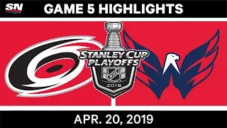 NHL Highlights | Hurricanes vs. Capitals, Game 5 – April 20, 2019