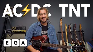 "TNT" - THE EASIEST AC/DC RIFF? (Guitar Lesson + Tutorial)