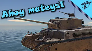 I took a BOAT Into Tank RB... - M6A1 - War Thunder