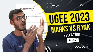 UGEE 2023 Marks Vs Rank | IIIT Hyderabad | IIITprep SUPR + REAP + SPEC