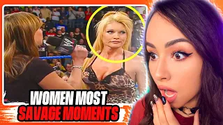 Girl watches WWE - 15 Minutes of Women Most Savage Moments on the Mic